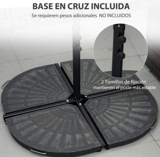 Sombrilla de Jardín Excéntrica Beige