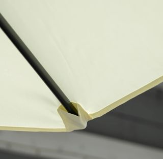 Sombrilla de Jardín Excéntrica Beige