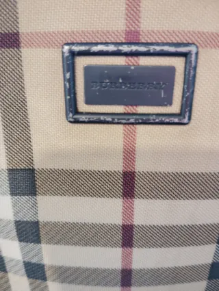 Bolso Burberry Cuadros Beige y Marrón