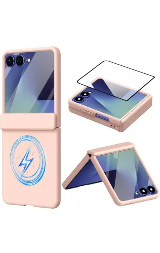 Funda Samsung Galaxy Z Flip 7 magnética rosa