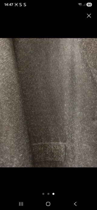 Americana fiesta brillo negro/plata