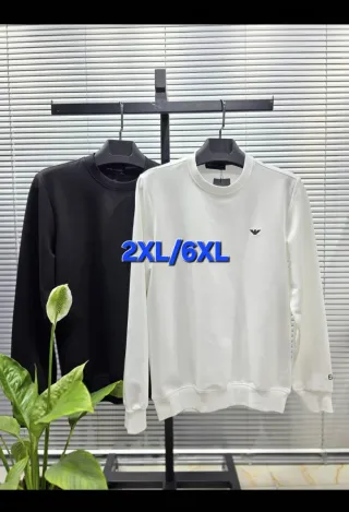 Sudadera Emporio Armani XXL/48/58 Negra y Blanca