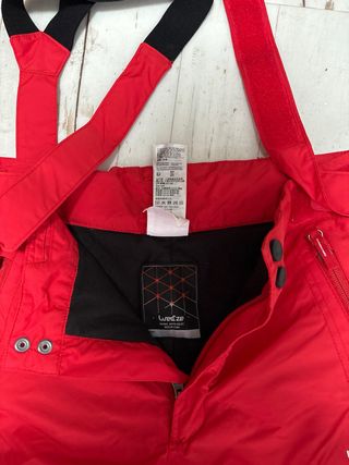 Pantalones de esquí rojos para niño (12 años)