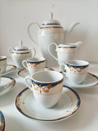 Juego de café porcelana Irabia