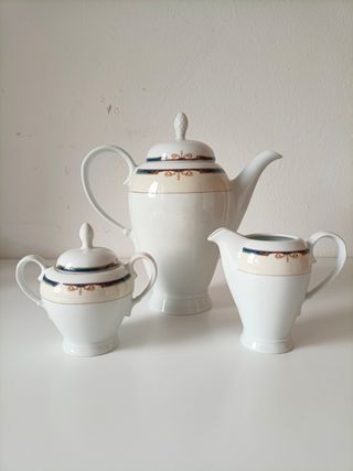 Juego de café porcelana Irabia