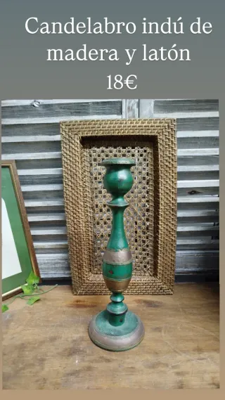 Candelabros, palmatoria y portavelas