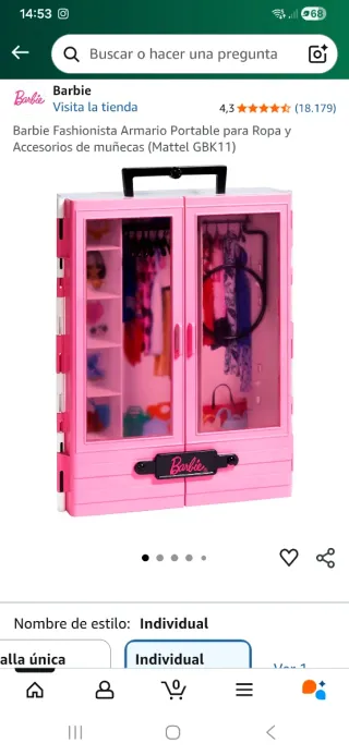 Armario Barbie Fashionista