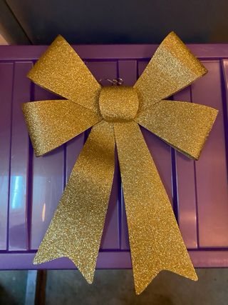 25 Lazos Dorados Brillantes para Árbol de Navidad