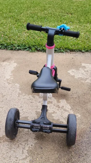 Bicicleta Triciclo Peradix Blanco y Rosa