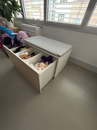 Baúl Almacenaje Ikea Madera Tela