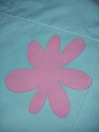 Colcha reversible cama 90 cm con cojin