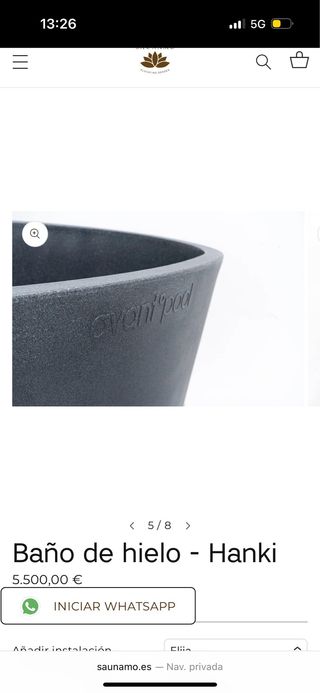 Baño de Hielo Hanki