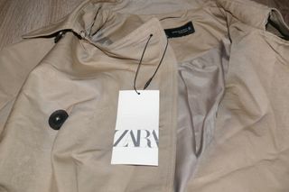 Casaco longo Zara bege