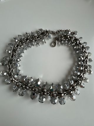 Collar espectacular cristal y metal