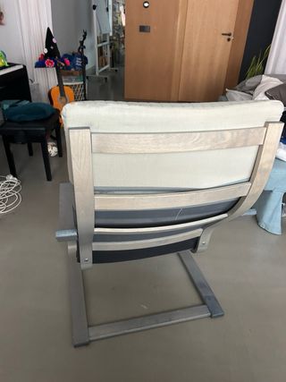 Sillón Poäng Ikea Madera y Tela