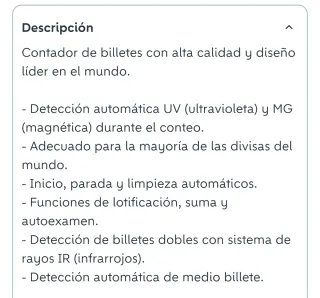 Contador de Billetes