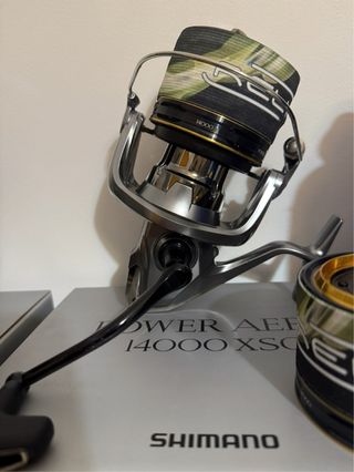 Coppia di mulinelli Shimano Power Aero 14000 XSC