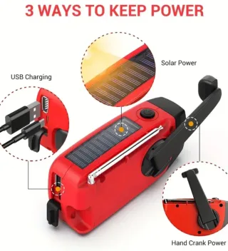 Radio de Manivela de Emergencia