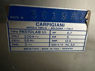 Pasteurizador Carpigiani 50L