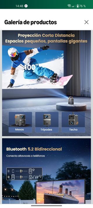 Proyector Wimius P61 Negro estrenar