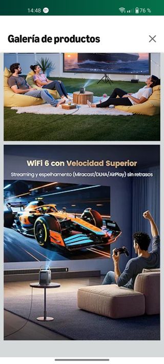 Proyector Wimius P61 Negro estrenar