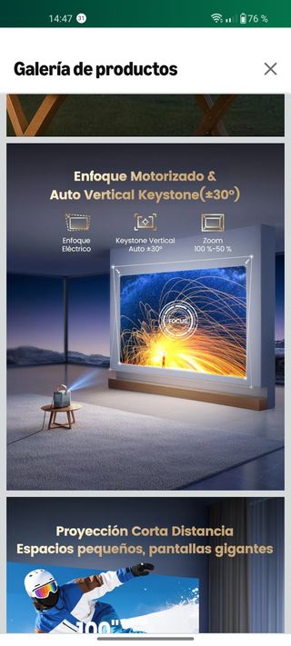 Proyector Wimius P61 Negro estrenar