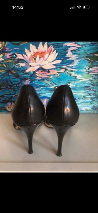 Sandalias de tacón negras