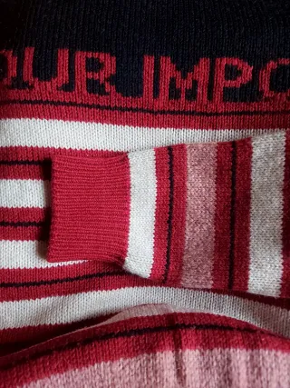 Maglione Pinko Vintage Donna Righe Rosse Bianche