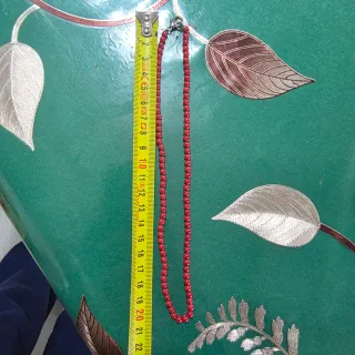 Collana corallo rosso Misure in foto