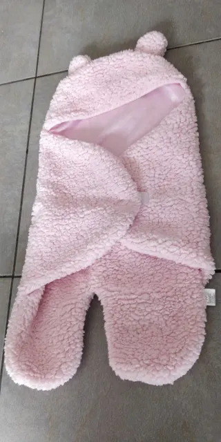 Saco abrigo bebé rosa