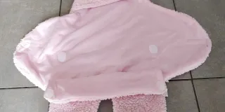 Saco abrigo bebé rosa