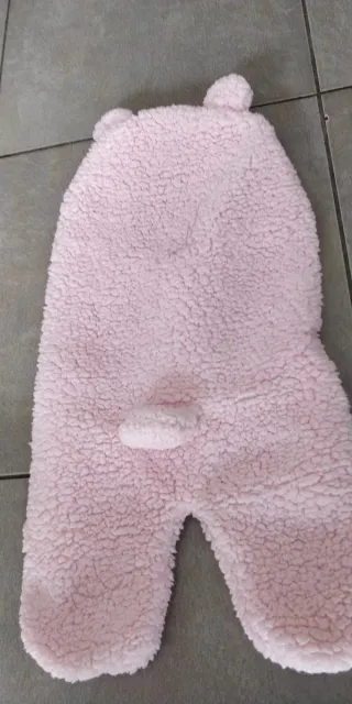 Saco abrigo bebé rosa