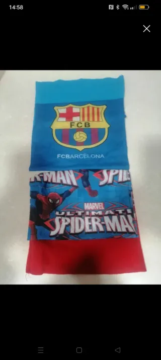 2 Buffs Barça y Spiderman
