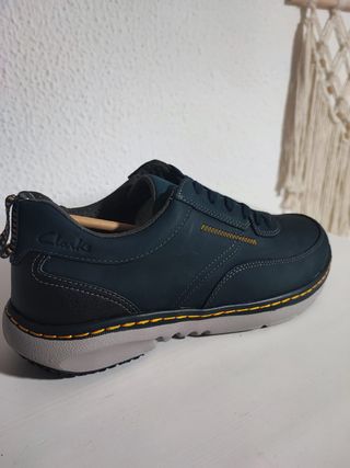 Clarks Pro Lace Piel Azul Talla 40 EU