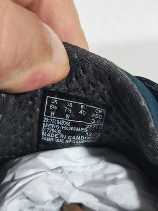 Clarks Pro Lace Piel Azul Talla 40 EU