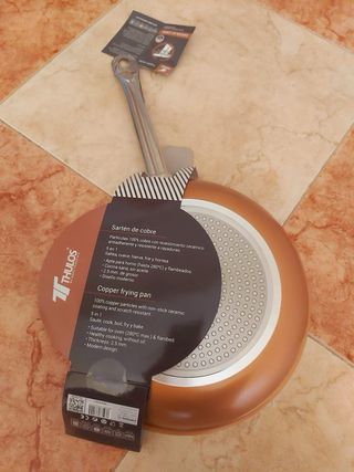 Set di tre padelle in rame Thulos 20/24/28cm