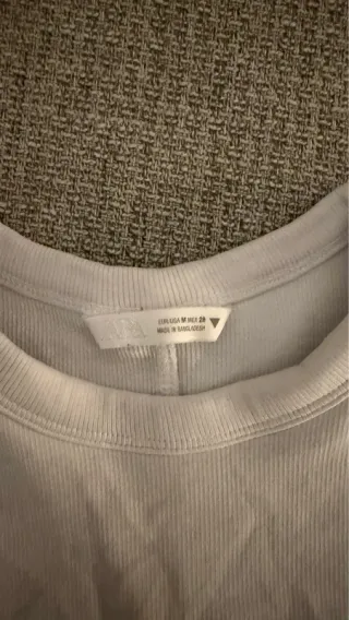 Camiseta Zara Blanca sin Mangas