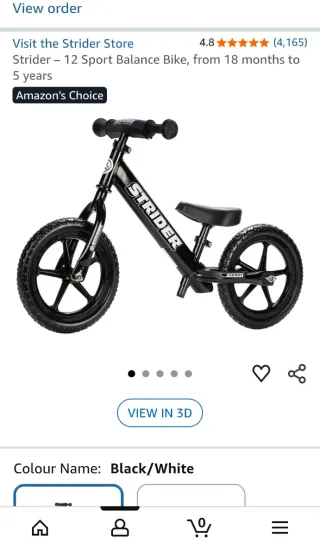 Bicicleta equilibrio Strider 12 Sport