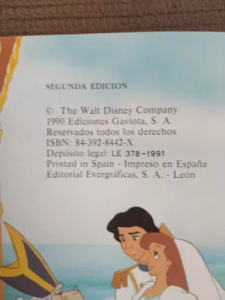 Libros Disney: La Sirenita y La Bella y la Bestia