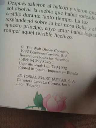 Libros Disney: La Sirenita y La Bella y la Bestia