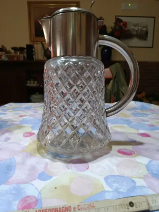 Caraffa Vintage Cristallo e Silver Plated