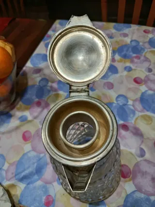 Caraffa Vintage Cristallo e Silver Plated