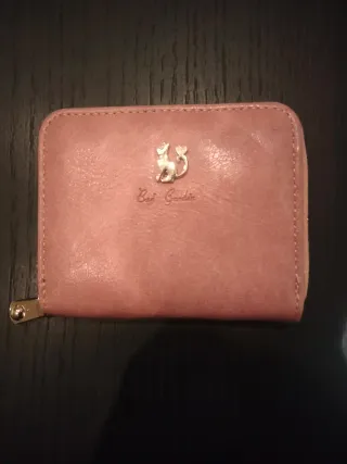 Monedero rosa con gatito