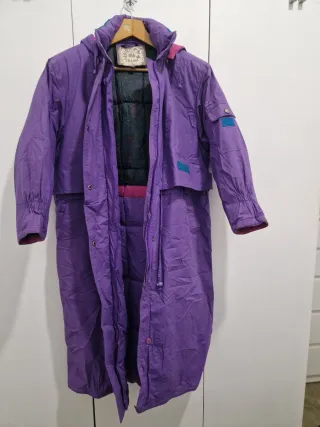 Abrigo Anorak Morado y Rosa