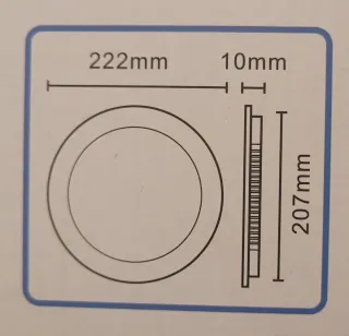 Panel LED Redondo 20W 4000K