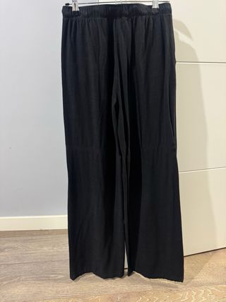 Pantalón negro de lino