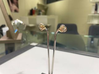 Pendientes Oro 18k Tricolor