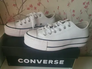 Zapatillas Converse Polipiel Blancas Talla 37
