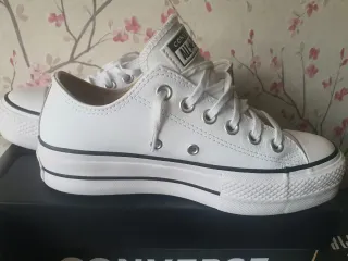 Zapatillas Converse Polipiel Blancas Talla 37