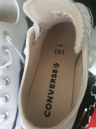 Zapatillas Converse Polipiel Blancas Talla 37